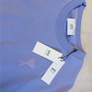 Ami  Crewneck Sweater with Heart Logo